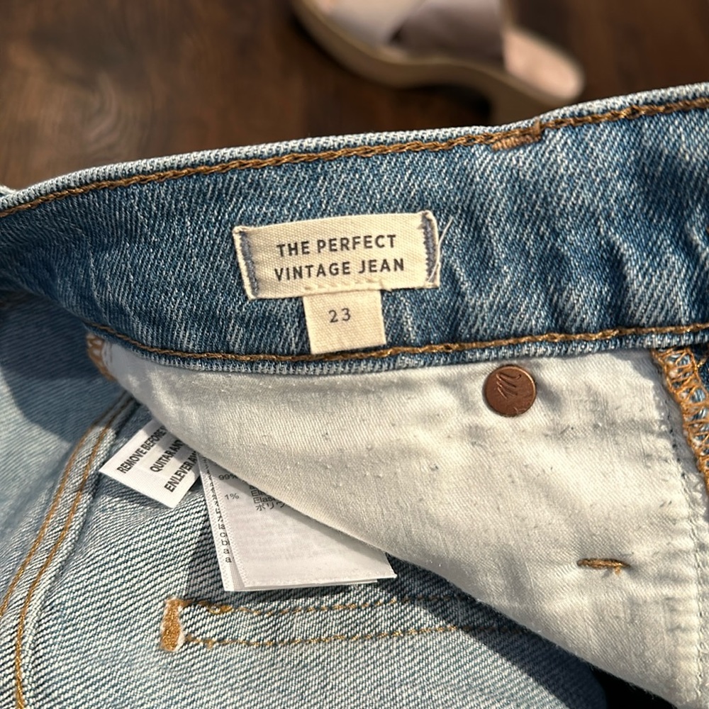 Madewell Perfect Vintage Jeans size 23